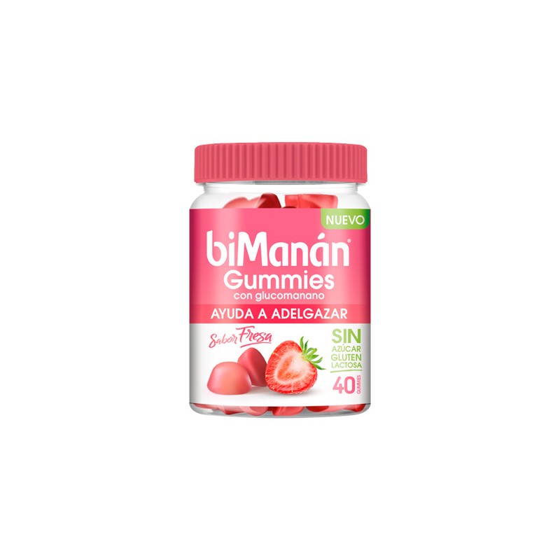 Bimanan Gummies con Glucomanano Sabor Fresa 40 Uds