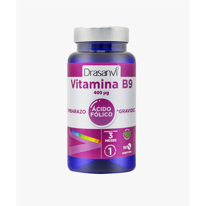 Drasanvi Vitamina B9 400 µg Ácido Fólico 90 Comprimidos