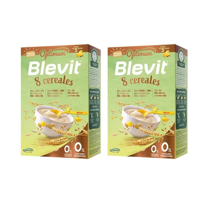 Blevit Optimum 8 Cereales 250 Gramos + 250 Gramos Pack Duplo