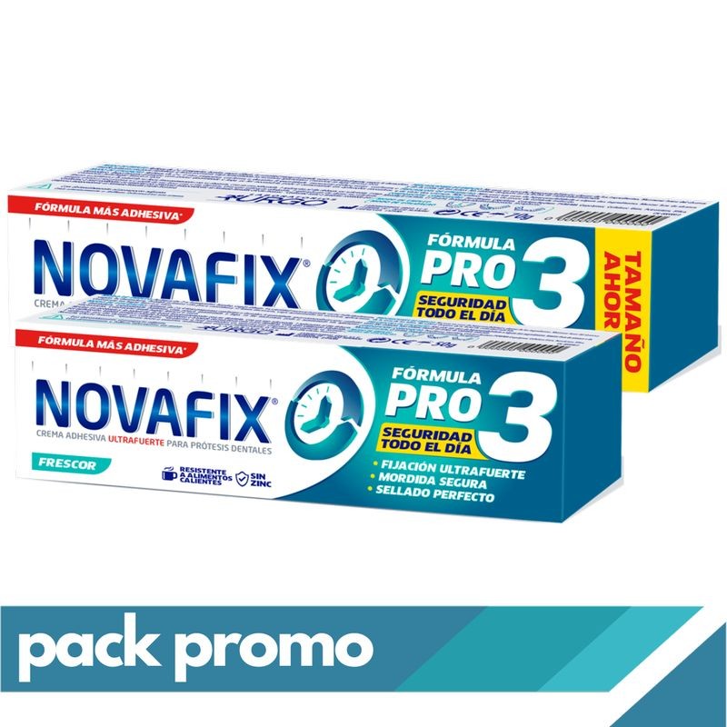 Novafix Pro3 Frescor 70 gr + 50 gr gratis Pack Oferta