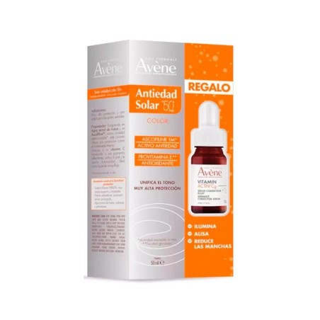 Avène Protector Solar Antiedad SPF50+ 50ml + Miniserum Vitamin Activ Cg 10ml