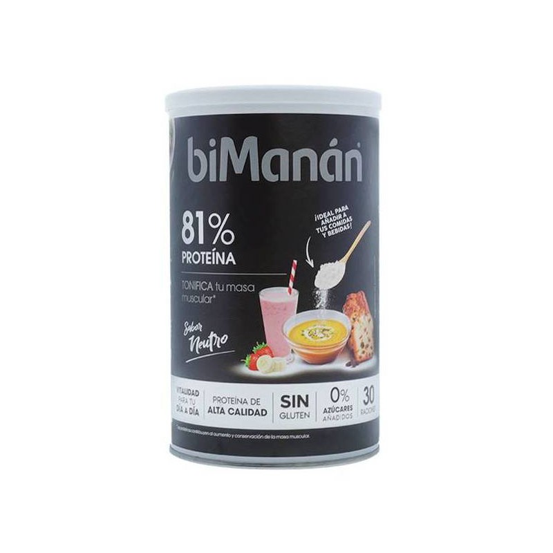 Bimanan 81% Proteina Sabor Neutro 300g 30 Raciones