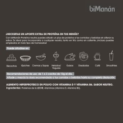 Bimanan 81% Proteina Sabor Neutro 300g 30 Raciones