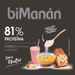 Bimanan 81% Proteina Sabor Neutro 300g 30 Raciones