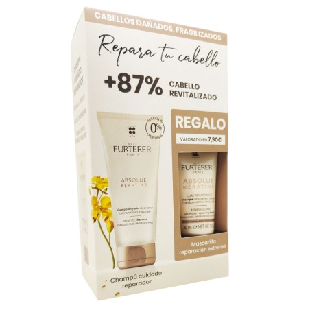 Rene Furterer Absolue Keratina Champú reparador 200ml + Mascarilla Reparadora 30ml