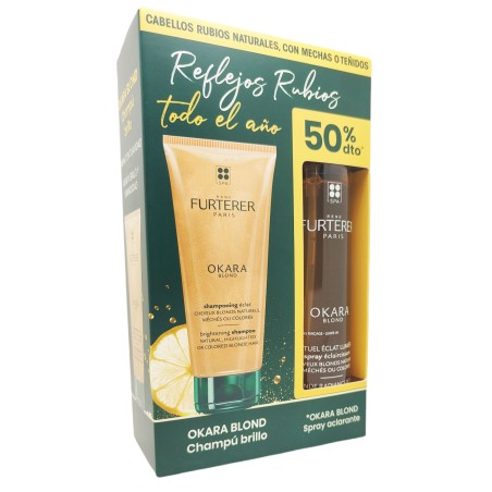 Rene Furterer Okara Blond Champu Brillo 200ml + Spray Aclarante 150ml