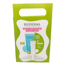 Bioderma Pack Brillos y Poros Dilatados Sébium Gel Limpiador 200 ml + Sébium Mat Control 30 ml