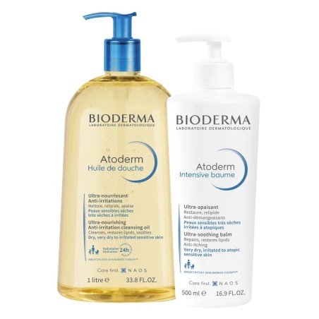 Bioderma Pack Atoderm Intensive Baume 500 ml + Aceite de Ducha 1000ml