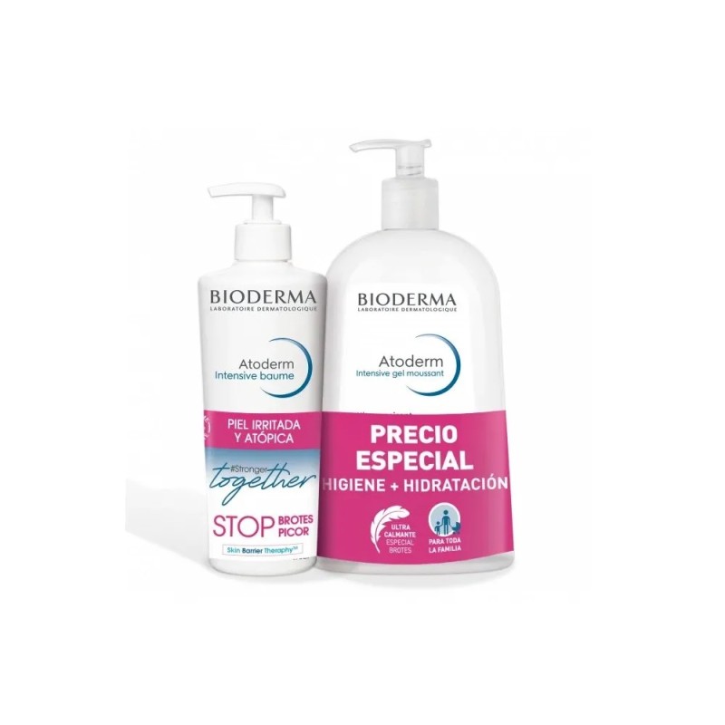 Bioderma Pack Atoderm Intensive Baume 500 ml + Intensive Gel Moussant 100ml