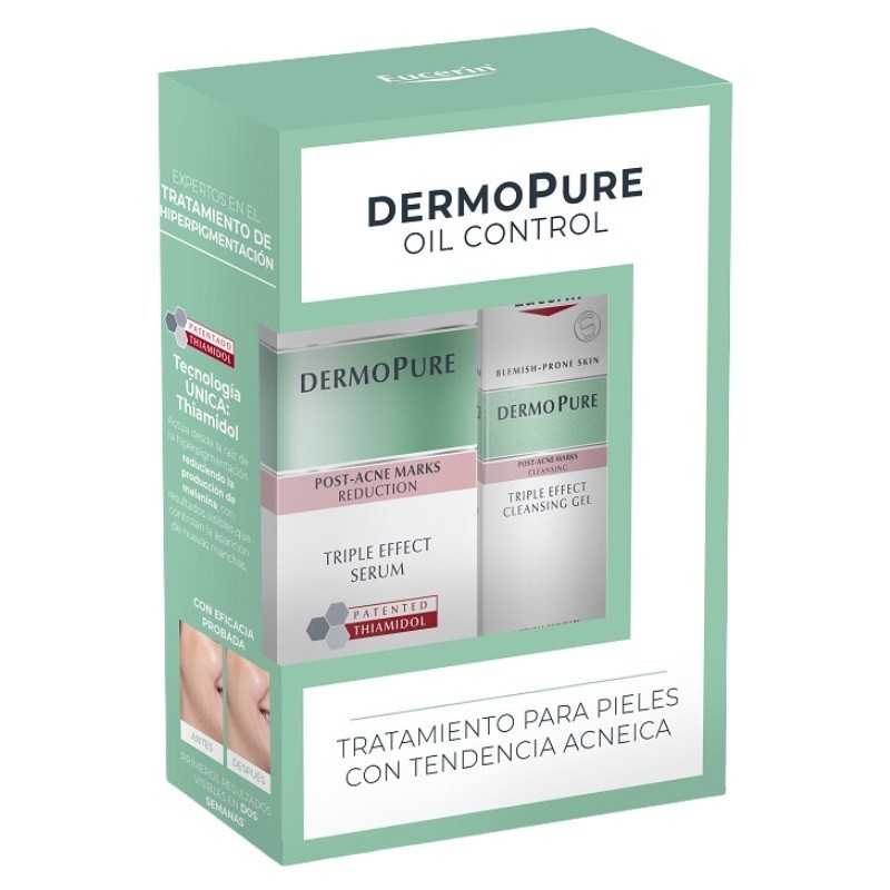 Eucerin Dermopure Sérum Triple Efecto 40ml + Gel Limpiador Concentrado Triple Efecto 75ml