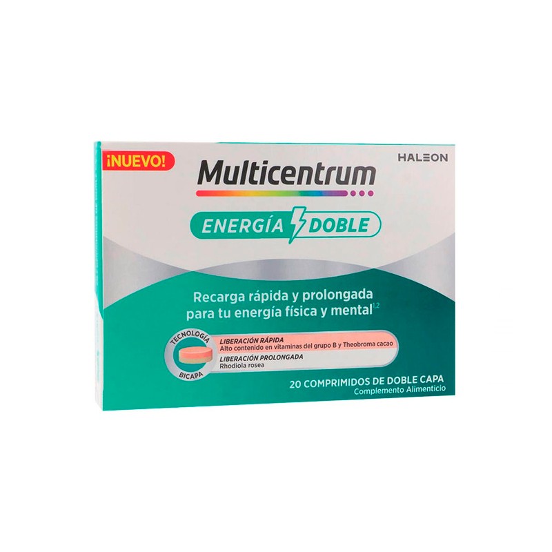 Multicentrum Energía Doble 20 Comprimidos