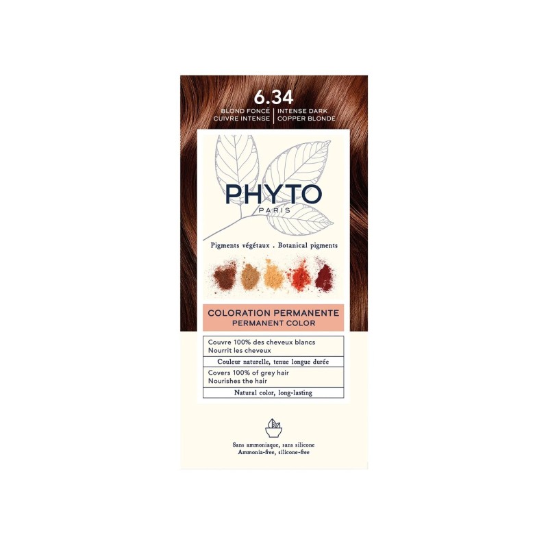 Phyto Color 6.34 Tinte Rubio Cobrizo Oscuro