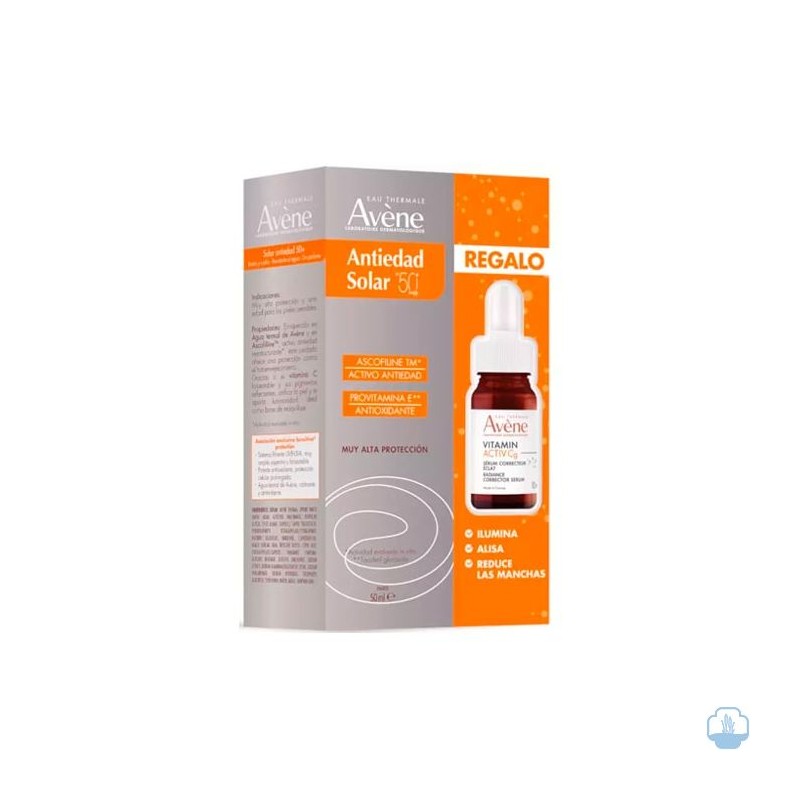 Avène Protector Solar Antiedad Color SPF50+ 50ml + Miniserum Vitamin Activ Cg 10ml