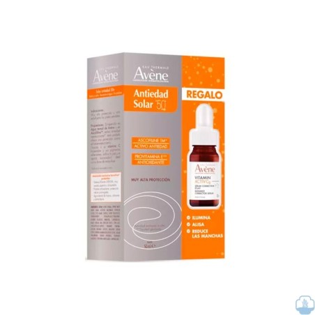 Avène Protector Solar Antiedad Color SPF50+ 50ml + Miniserum Vitamin Activ Cg 10ml