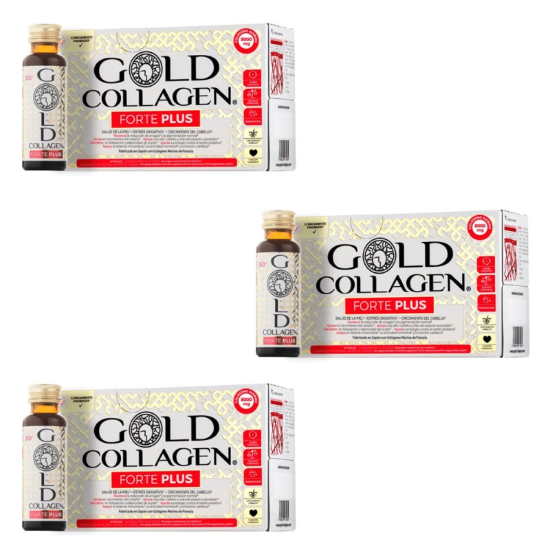 Gold Collagen Forte Plus 30 Frascos 50ml 30 Dias de tratamiento