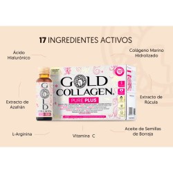 Gold Collagen Pure Plus 10 Frascos 50ml 10 Dias de tratamiento