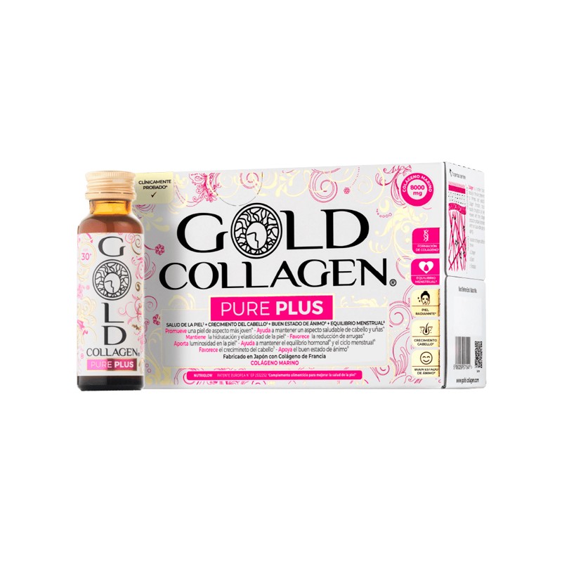 Gold Collagen Pure Plus 10 Frascos 50ml 10 Dias de tratamiento