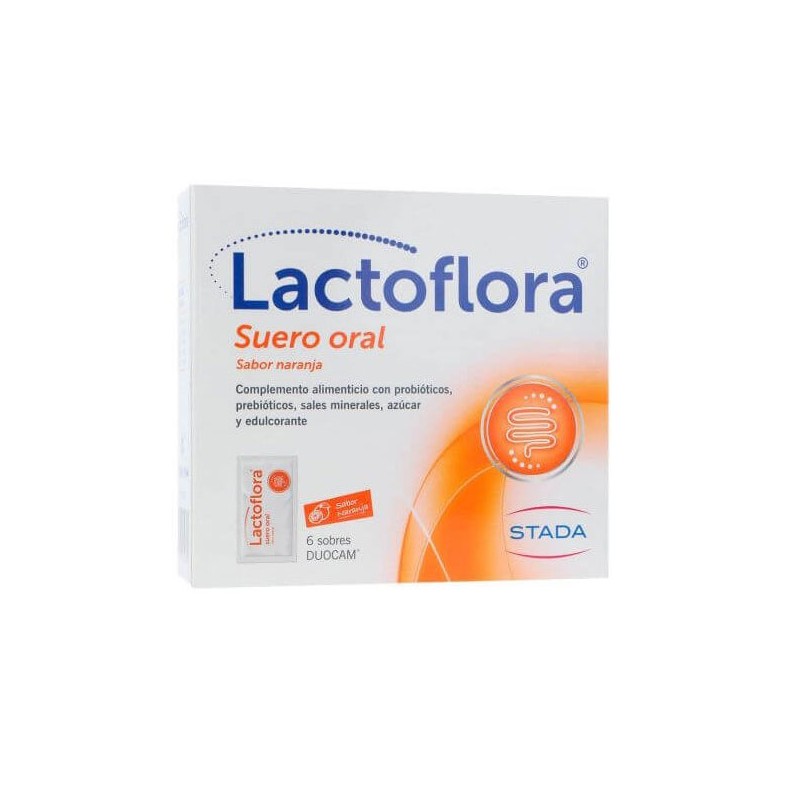 Lactoflora Suero Oral Naranja 6 Sobres Duocam