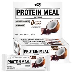 Protein Meal Barritas Coco con Chocolate 12 Unidades Pwd Nutrition