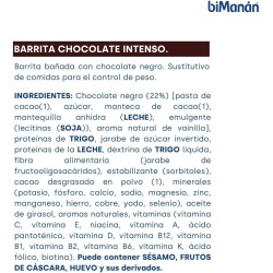 Bimanan Beslim Barritas Chocolate Negro Fondant 10 unidades