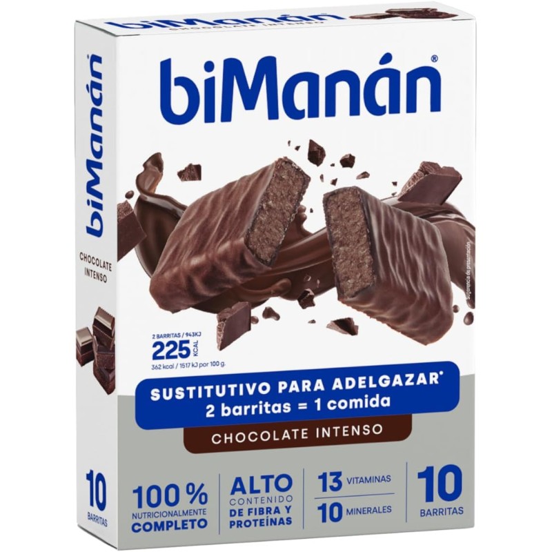 Bimanan Beslim Barritas Chocolate Negro Fondant 10 unidades