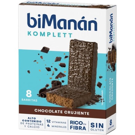 Bimanán Bekomplett Chocolate Crujiente 8 unidades