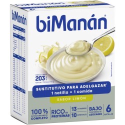 Bimanán Beslim Natillas Limon 6 Unidades