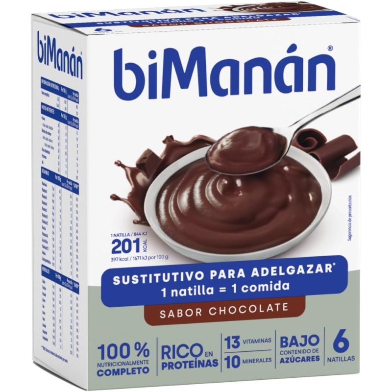 Bimanán Beslim Natillas Chocolate 6 unidades