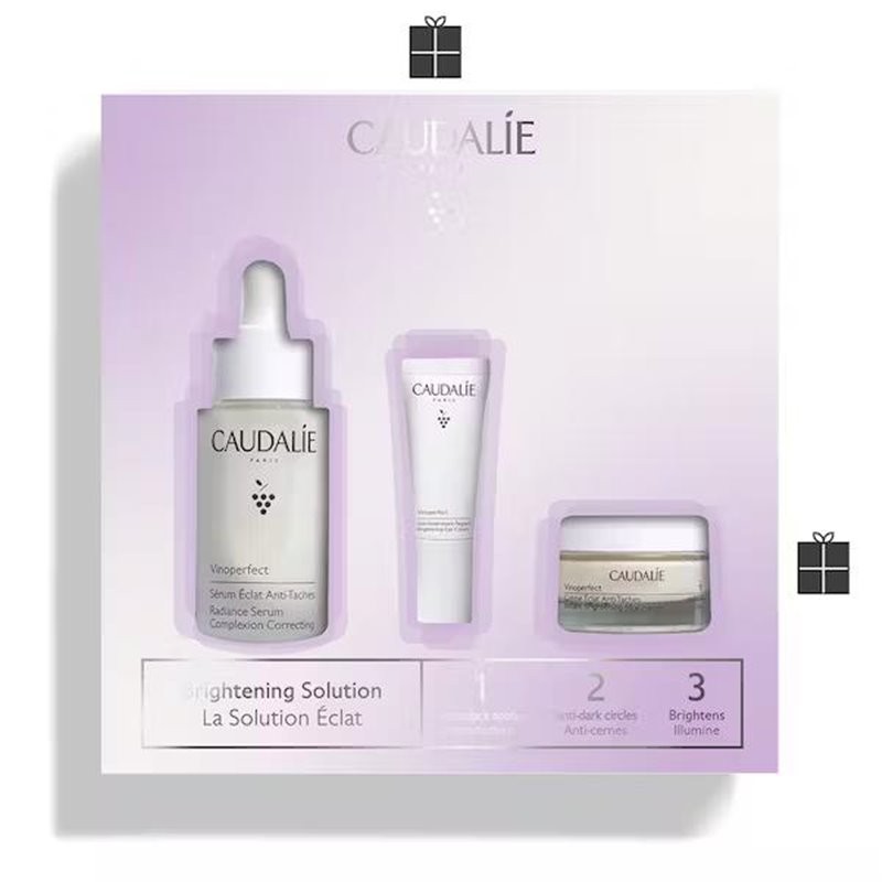 Caudalie Vinoperfect Serum Resplandor 30ml + Ojos 5ml + Crema Antimanchas 15ml