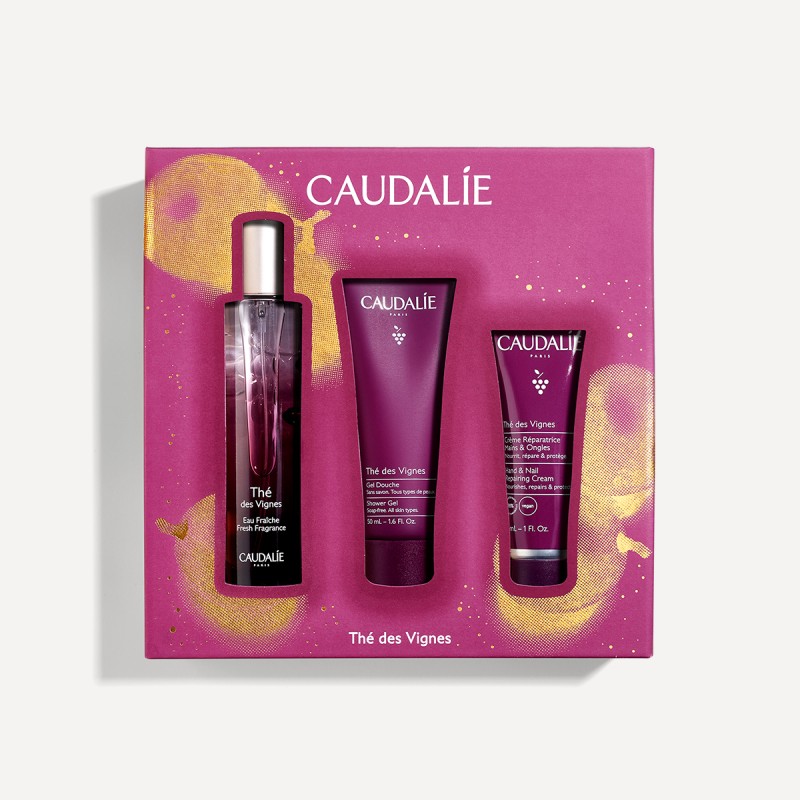 Caudalie Cofre 2024 The des Vignes Colonia 50ml + Gel Baño 50ml + Crema Manos 30ml