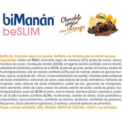 Bimanan Beslim Barritas Chocolate Naranja Expositor 30 Unidades