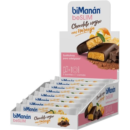 Bimanan Beslim Barritas Chocolate Naranja Expositor 30 Unidades