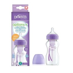 Dr Brown´s Options+ Biberon Anticólico 270ml Morado