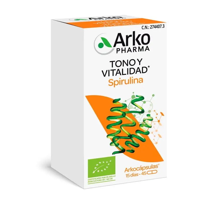 Arkocapsulas Spirulina 45 Cápsulas