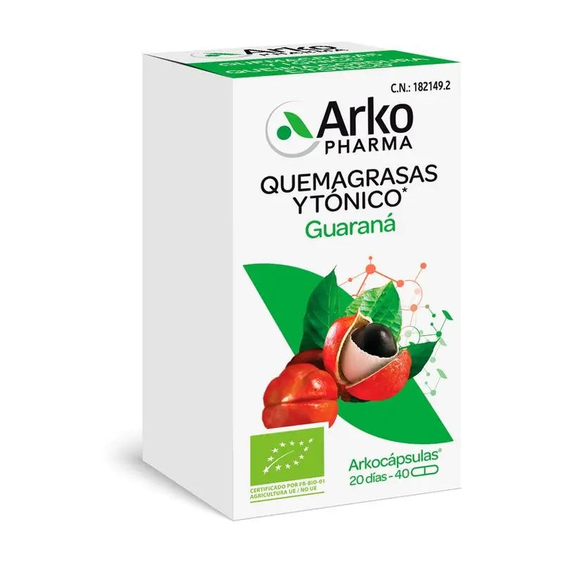 Arkocapsulas Guarana Bio 40 Cápsulas