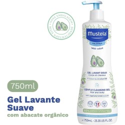 Mustela Gel de Baño Suave Cabello y Cuerpo 750 ml