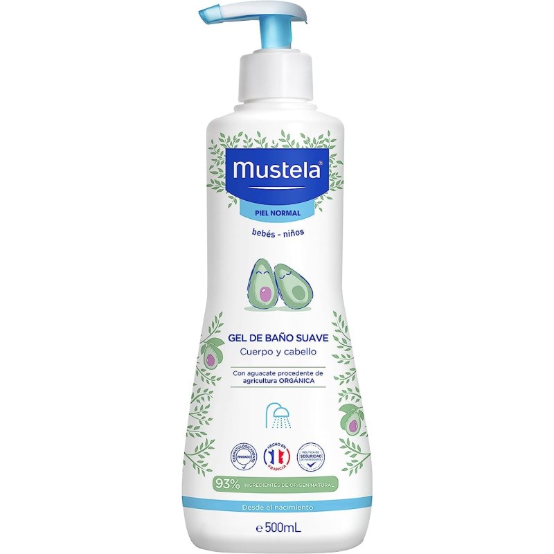 Mustela Gel de Baño Suave Cabello y Cuerpo 500 ml