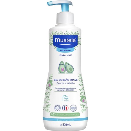 Mustela Gel de Baño Suave Cabello y Cuerpo 500 ml