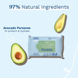 Mustela Toallitas Limpiadoras Aguacate Bio 20 uds