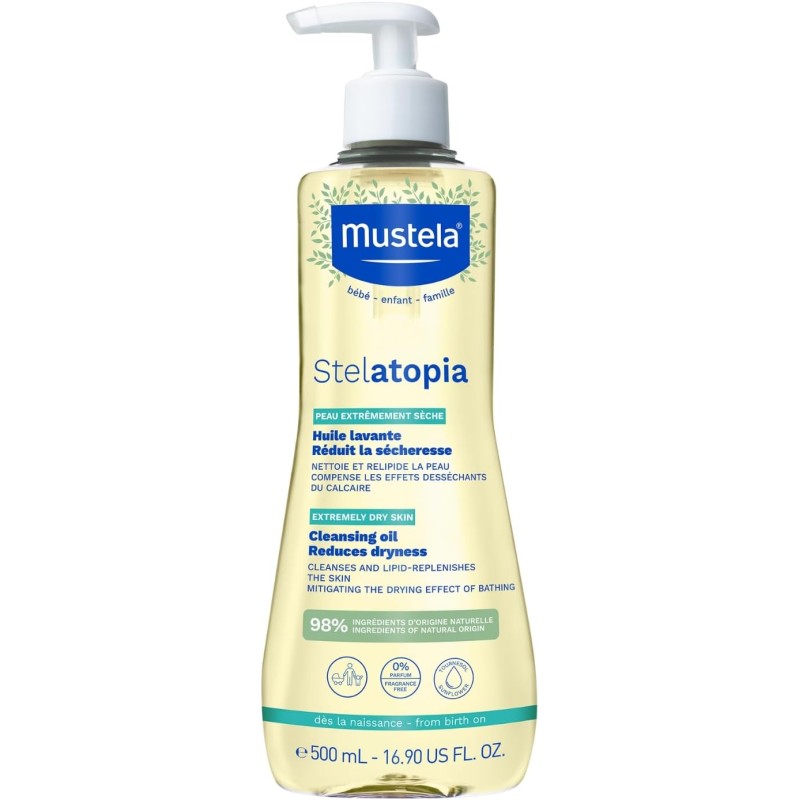 Mustela Stelatopia Aceite de Baño Ducha 500ml