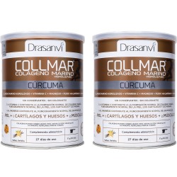 F24 Collmar Colágeno Marino Magnesio Cúrcuma Vainilla 300g + 300g Duplo Drasanvi