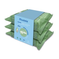 Mustela Toallitas Limpiadoras Aguacate Bio Triplo 180 Unidades