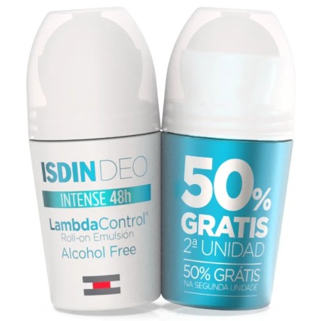 Isdin Desodorante Lambda control Roll On Alcohol Free 50ml + 50ml Duplo