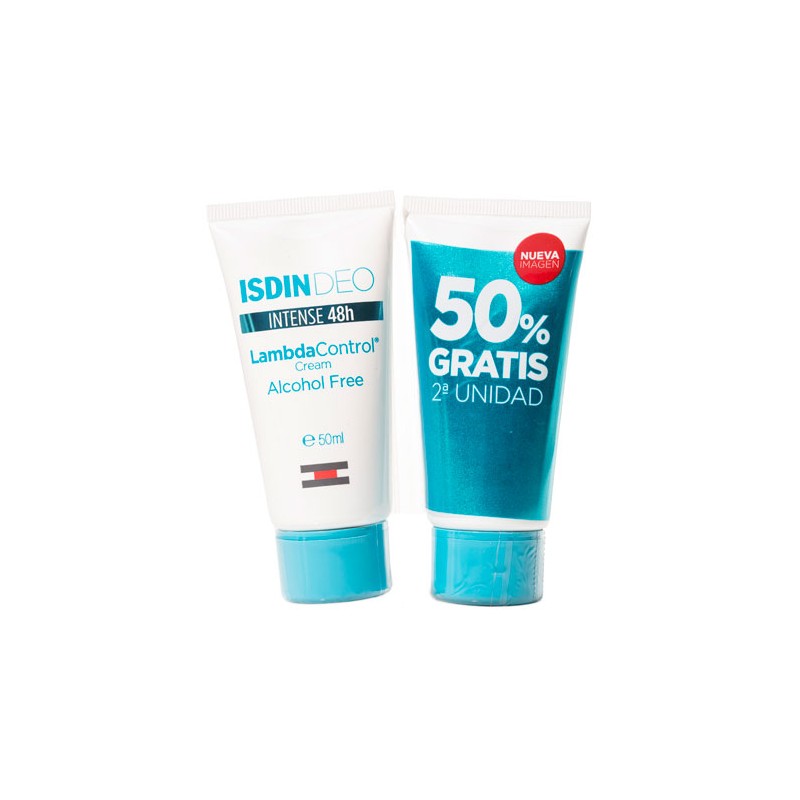 Isdin Desodorante Lambda Control Crema Sin Alcohol 50ml + 50ml Duplo