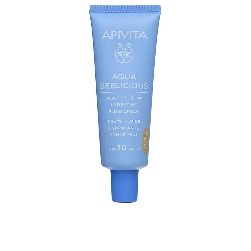 Apivita Aqua Beelicious Crema Fluida Iluminadora Hidratante SPF30 con Color 30ml