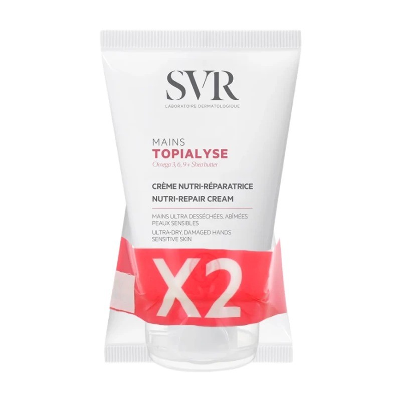 Svr Topialyse Crema Nutri Reparadora Manos 50ml + 50ml Duplo Promocion