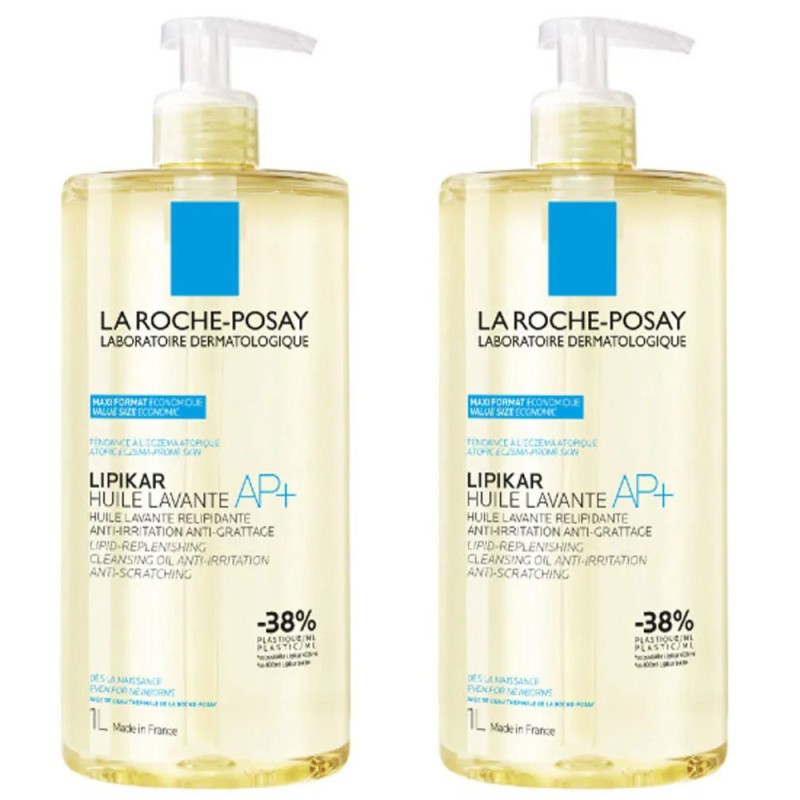 La Roche-Posay Lipikar Aceite Limpiador 1000ml + 1000ml Duplo