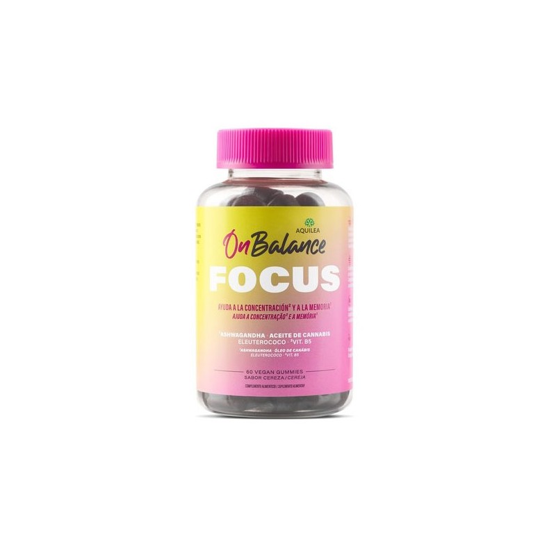 Aquilea Onbalance Focus 60 Vegan Gummies Sabor Cereza