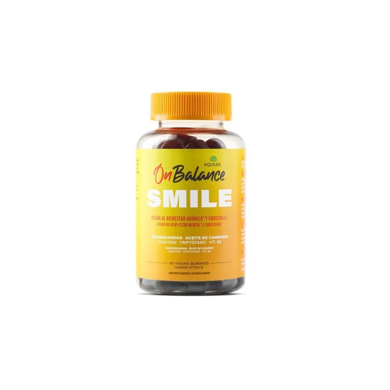 Aquilea Onbalance Smile 60 Vegan Gummies Sabor Citrico