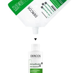 Dercos Champú Anticaspa Cabello Normal Graso Eco Recarga 500ml